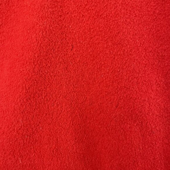 VTG Rothschild Red Wool Buttoned Collared Lined Peacoat USA Made Girls Size 7 - Picture 8 of 15